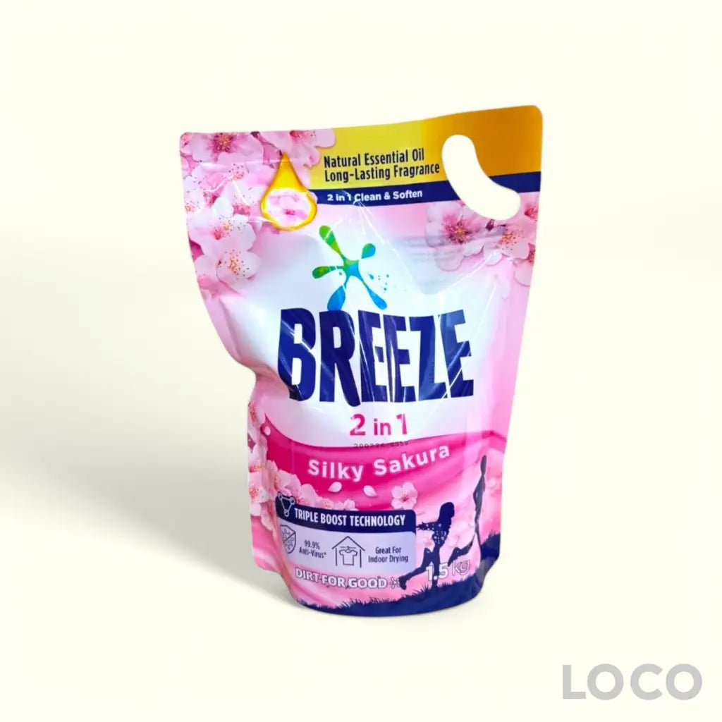 Breeze Liquid Refill 1.5kg - Silky Sakura 1.5kg - Laundry