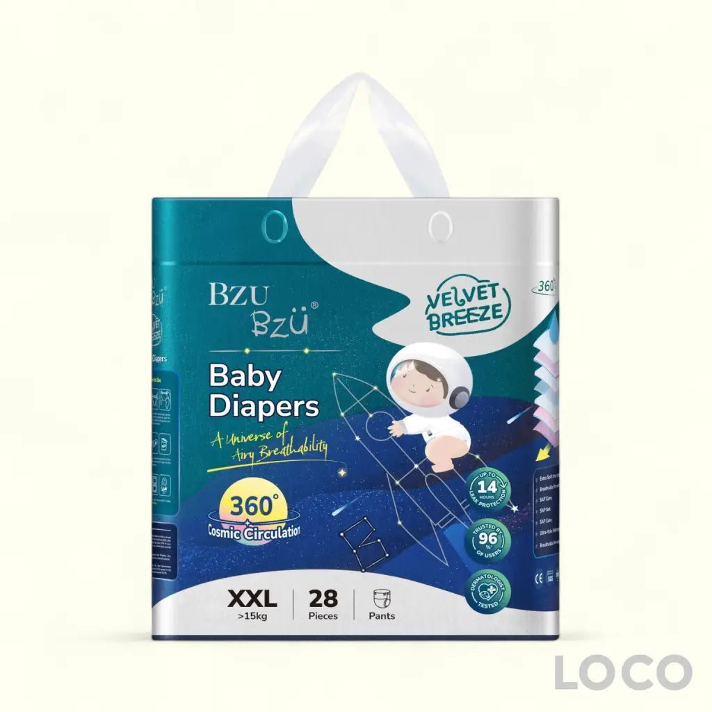 BzuBzu Velvet Breeze Baby Diapers Pants - XXL28
