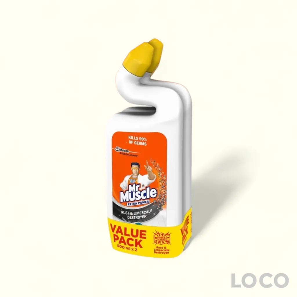 Mr Muscle Toilet Bowl Cleaner Extra Power 500mlx2 Twin Pack