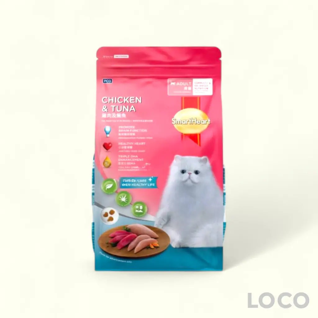 Smart Heart Dry Cat Food 480G/450G - Chicken & Tuna 480g