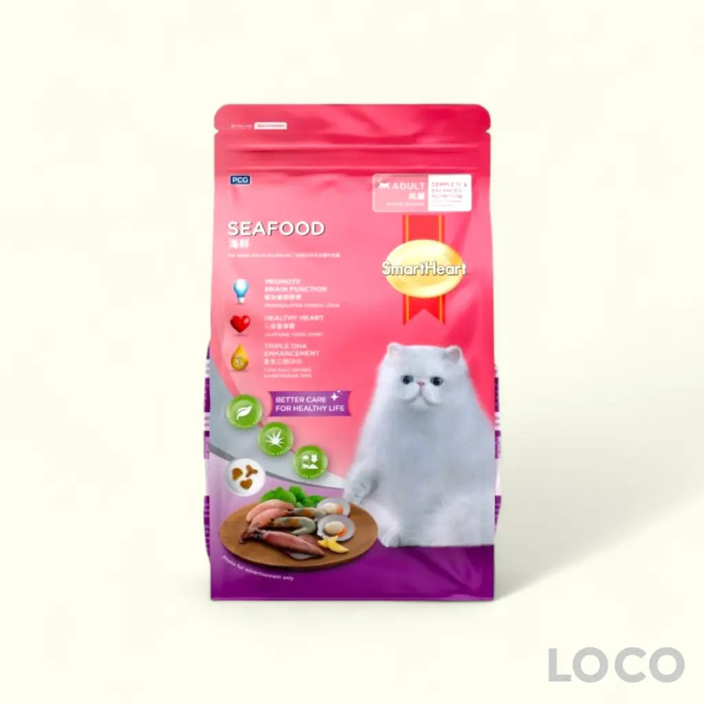 Smart Heart Dry Cat Food 480G/450G - Seafood 480g