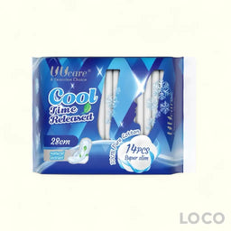 UUCare Cool Tech Antibacterial Feminine Pads Day 28cm 14S
