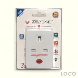 Zeatar Adaptor 3Pin 3 Way Neon Surge ZS703N