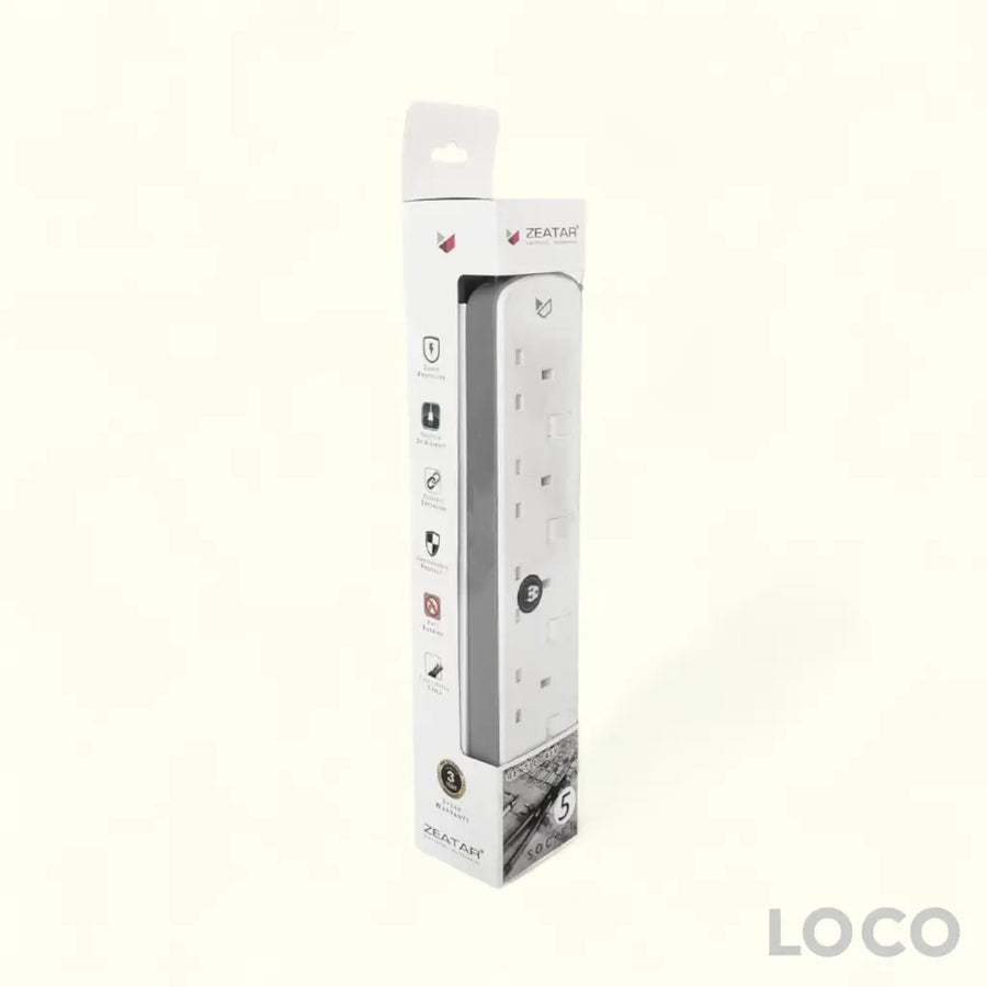 Zeatar Power Strip 5 Way 2M Z815